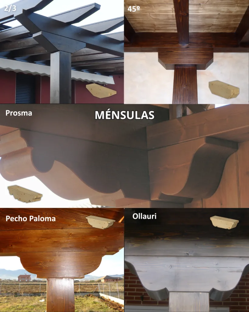 Dibujos madera (ménsulas)